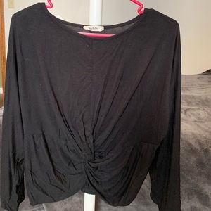 Long Sleeve Knotted Top